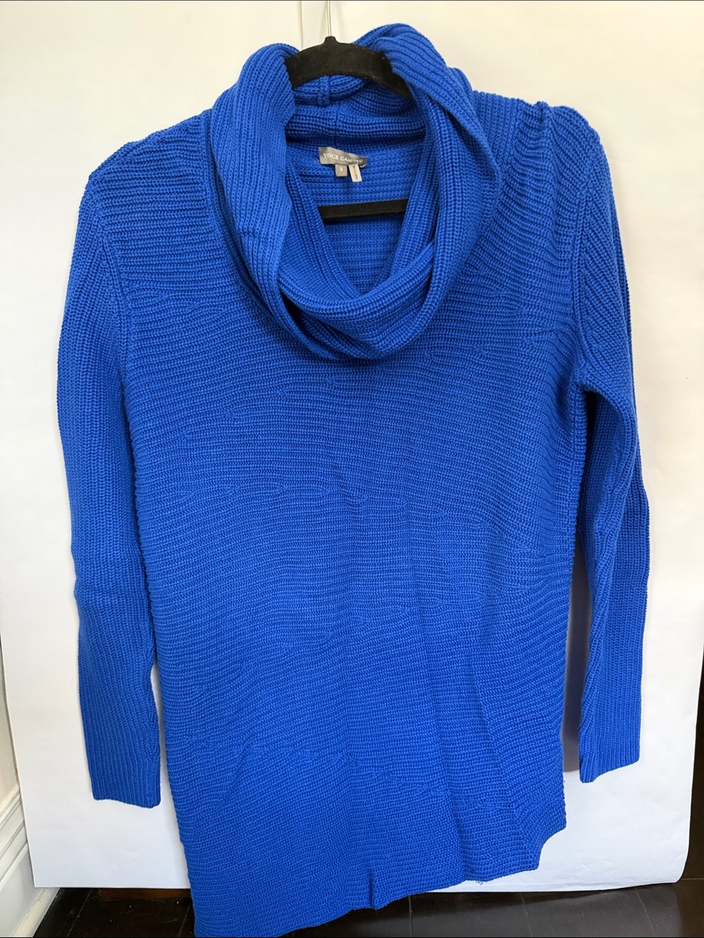 Eileen Fisher Cobalt Blue Cowl Neck Sweater